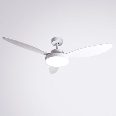 Ceiling fan DC TULUM white, 3 blades, 25W LED 3000|4000|6000K, H.39xD.120cm