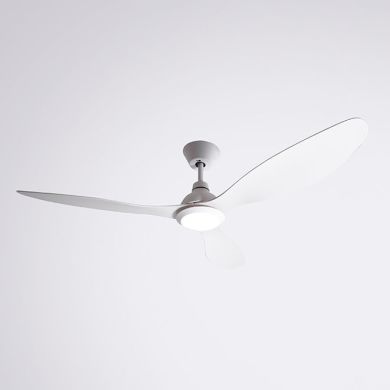 Ceiling fan DC DELFOS white, 3 blades, 20W LED 4000K, H.40xD.132cm