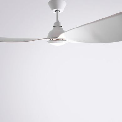 Ceiling fan DC DELFOS white, 3 blades, 20W LED 4000K, H.40xD.132cm