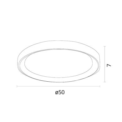 Plafón KIGALI 48W LED 3000-4000-6000K blanco/oro