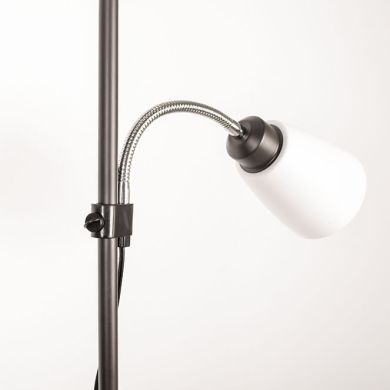 Floor Lamp VARESE with reading arm (1+1)xE27 H.178xD.28cm brown