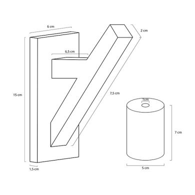 Wall Lamp BASIC 1xE27 Wood Grey/Wood