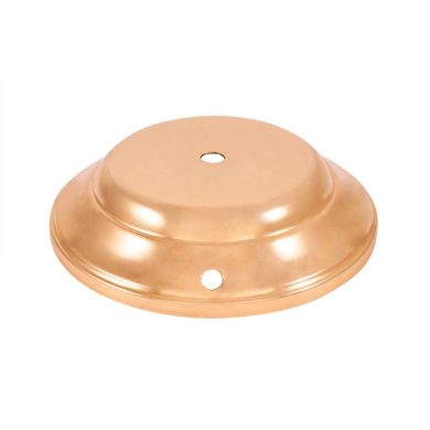 Base para candeeiro de mesa Alt.3xD.14cm furo central e lateral, em latão dourado