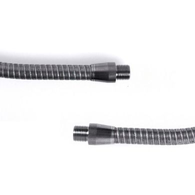 Flexible tube L.35xD.1cm male/male M10x2, in raw iron