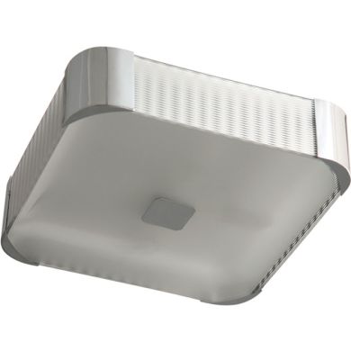 Plafond LIZETE square 4xE27 L.39xW.39xH.11,5cm Grey/Chrome