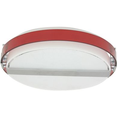Plafond ISILDA 4xE14 H.11xD.42cm Plastic Red/White