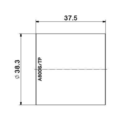 White plain outer shell with reduced thickness for E27 3-pieces lampholder, in thermoplastic resin