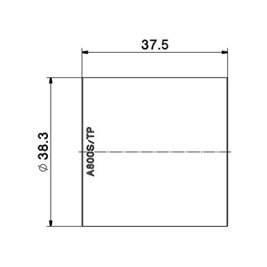 Black plain outer shell with reduced thickness for E27 3-pieces lampholder, in thermoplastic resin