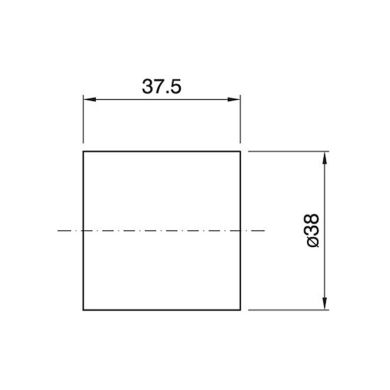 Camisa dourada brilhante lisa para suporte E27 de 3-peças, em resina termoplástica