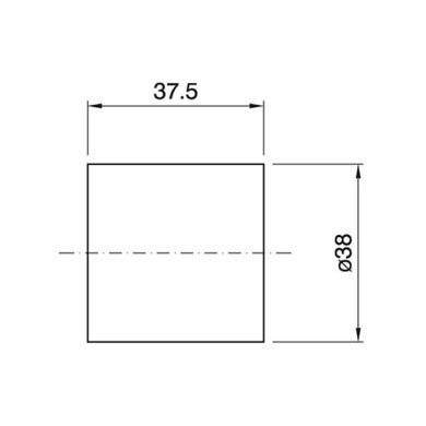 Camisa termoplastico negro brillante lisa para portalámparas E27 de 3 piezas