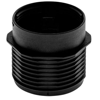 Black half threaded outer shell w/reduced thickness for E27 3-pieces lampholder, thermoplastic resin