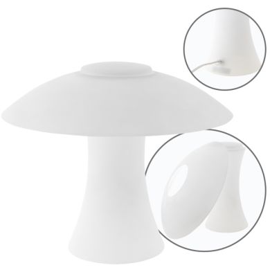 Candeeiro de mesa HERNER 1xE14 Alt.28xD.34cm Vidro Opaco
