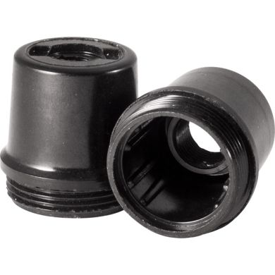 Capuchón negro en baquelita p/portalámparas E14 de 3piezas roscado M10 y tope alt. 21mm