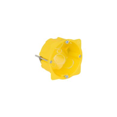 Low plasterboard box H.4.2xD.7cm, in yellow polypropylene