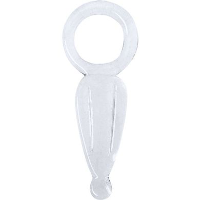 Argola de vidro 7,5xD.3cm transparente