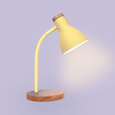 Table Lamp ARGOS 1xE27 H.42xD.15cm Yellow/Wood
