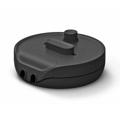 Black disassembled floor dimmer with slider & switch, 4-170W INC | 2-100W LED