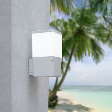 Wall Lamp VIRGILIO 1xE27 11W CCT (3colors) switch IP55 L.13,1xW.15,5xH.25cm grey resin