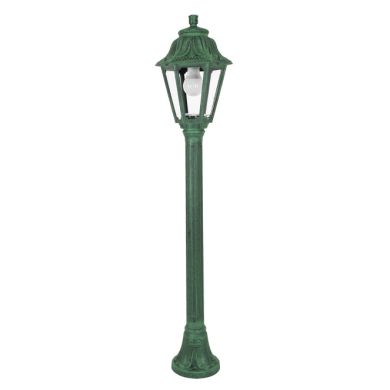 Pilar ANNA 1xE27 8,5W botão CCT (3cores) IP55 Alt.110xD.22cm resina verde