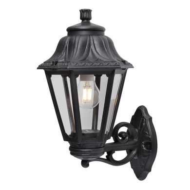 Wall Lamp ANNA 1xE27 IP55 L.22xW.27,5xH.45cm black resin