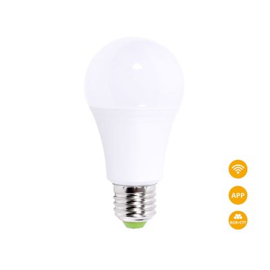 Light Bulb E27 (thick) GLS SMART WIFI LED 10W RGB+CCT (2700-6500K), APP, Alexa and Google Assistant