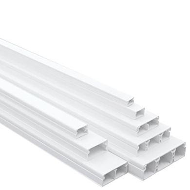 Canales técnicos CALHA10 con cinta autoadhesiva 40x16 IP44 IK07 en blanco