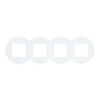 Espelho quádruplo QUADRA45 branco mate