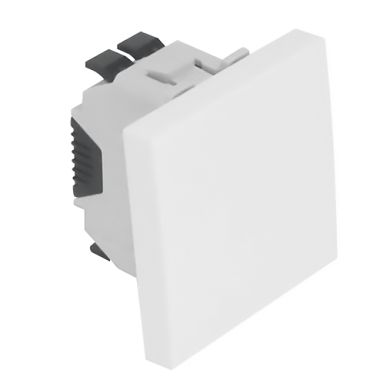 Interruptor Unipolar (2 módulos) QUADRA45 10AX 250Vac en blanco