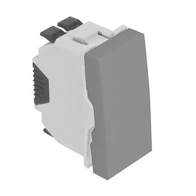 Rocker push-button QUADRA45 (1 module) 10A 250Vac alumina