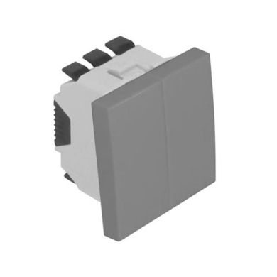 Electric Shutters Switch (2 Modules) in alumina