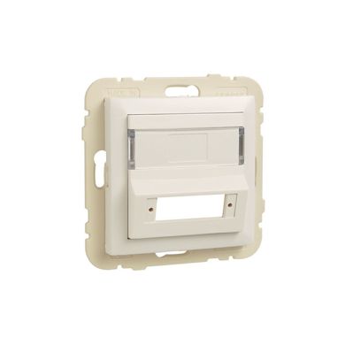 Tapa LOGUS90 para Adaptador para Conectores de Fibra Óptica SC APC Duplex en blanco