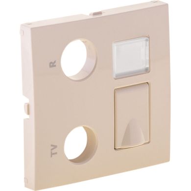 Cover plate LOGUS90 for R-TV-RJ45/R-TV-RJ45-FO multimedia sockets in ivory