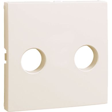 Cover plate LOGUS90 for R-TV sockets in ivory