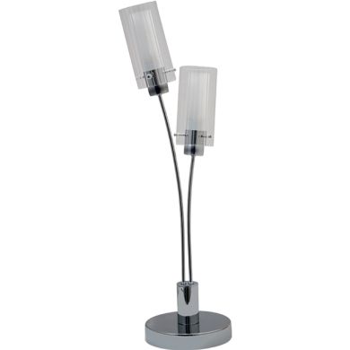 Table Lamp OLÍVIA 2xGU10 H.54xD.14cm Chrome