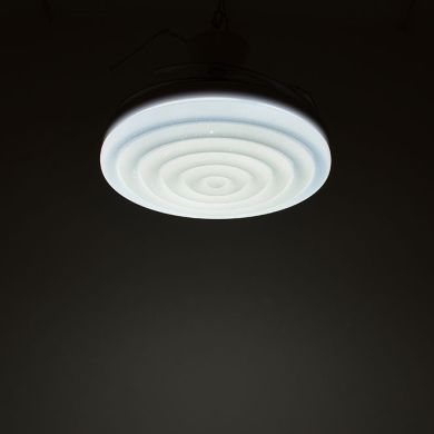 Ventoinha de tecto ARCOS branca, 4 palas retráteis, 72W LED 3000|4000|6000K, APP, Alt.35xD.108/50cm