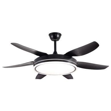 Ceiling fan ORION black 6 blades 72W LED 3000|4000|6000K H.35xD.132/50cm