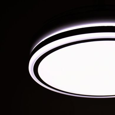 Ventoinha de tecto ASGARD branca, 4 palas retráteis, 72W LED 3000|4000|6000K, Alt.35xD.108/50cm