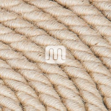 Round fabric covered electrical cable 3x0,75mm2 jute TR415