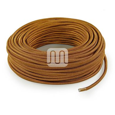 Cable eléctrico cubierto con tela redonda flexible H03VV-F 2x0,75 D.6.2mm whiskey TO77