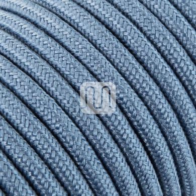 Flexible round fabric covered electrical cable H03VV-F 2x0,75 D.6.8mm avio TO421