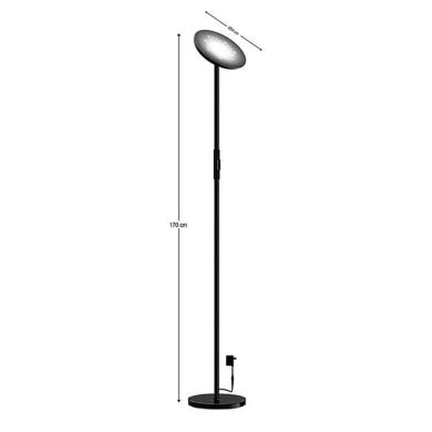 Floor lamp SMART 24W LED RGB+CCT (2700K-6500K), APP, WIFI+BLUETOOTH, Alexa and Google Assistant