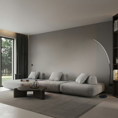 Floor lamp ROMA 48W LED CCT (3000K/4000/6000K), in black