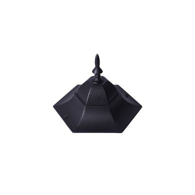 Farola/Sobremuro LISA pequeño IP34 1xE27 Al.40xD.17cm Negro