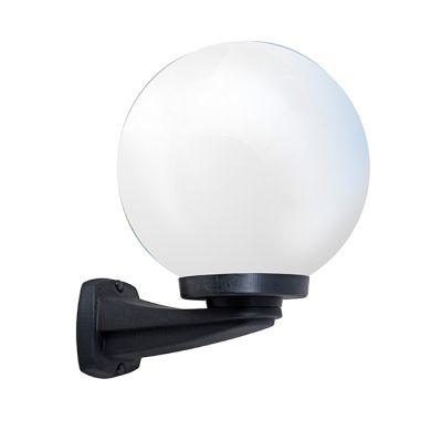 Wall Lamp GLOBE 1xE27 IP55 L.25xW.29xH.33cm black resin