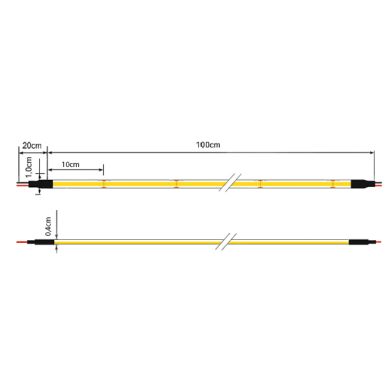 LED Strip 230V 14W/m 560LED/m 2700K IP67 1m (multiples of 5m)