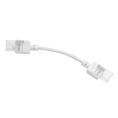 Conector doble para tira LED SMD/COB 1color 8mm (2pins) 24V IP68 blanco