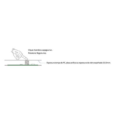 Mini interruptor/regulador táctil 12V/24Vdc 1 canal 3A