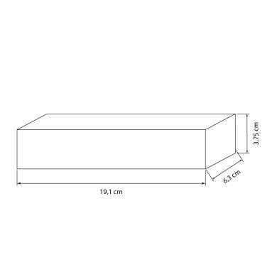 MEANWELL Constant voltage plug-in AC/DC 24Vdc 150W IP67 19,1x6,3x3,75cm