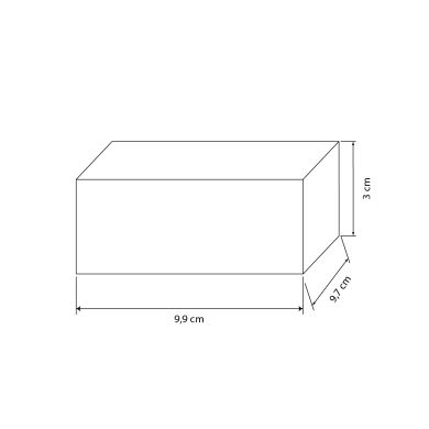 Transformador de tensão constante  MEANWELL AC/DC (Driver) 24Vdc 75W 9,9x9,7x3cm, em metal