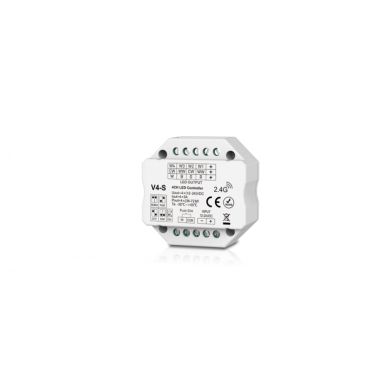 Controlador RF 4 canais 3A/canal para fitas LED RGB/RGBW/CCT